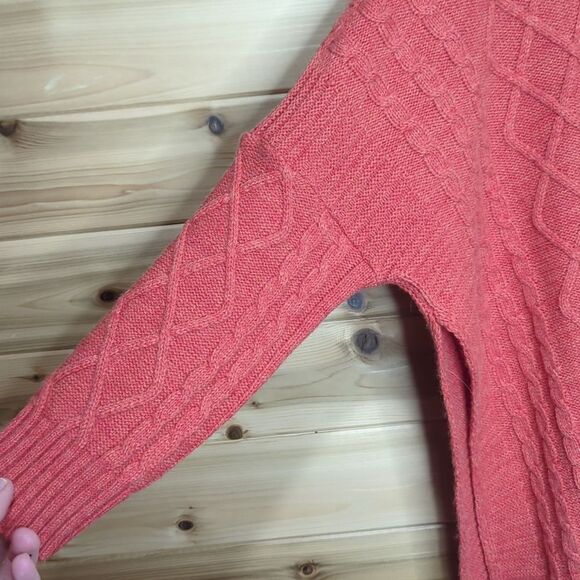 Mer Sea Sweater Womens One Size Coral Diamond Relaxed Sweater - Picture 3 of 9